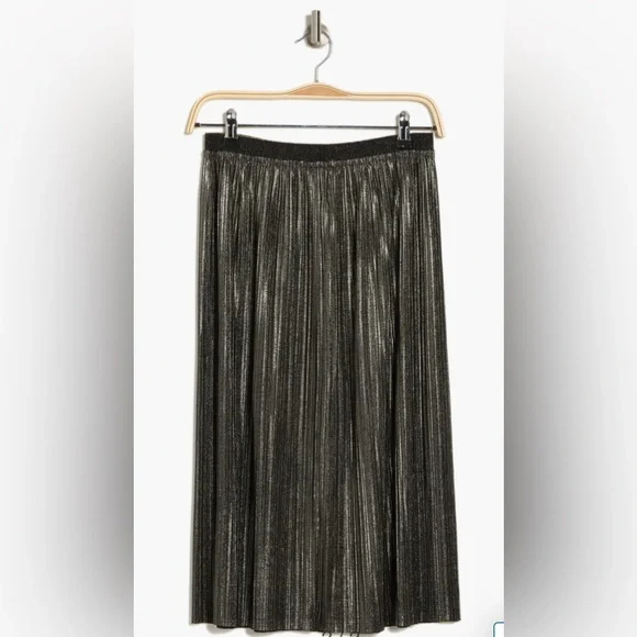 St John Foil Pleated Jersey Skirt - Picture 2 of 4